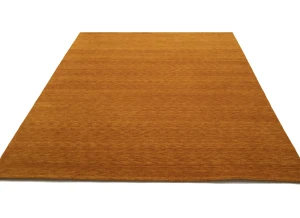 Orange Modern Solid 8X10 Gabbeh Oriental Rug