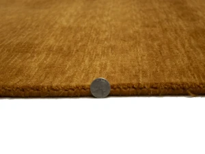 Orange Modern Solid 8X10 Gabbeh Oriental Rug
