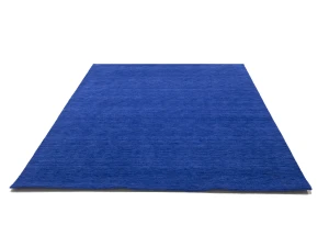 Solid Royal Blue Modern 8X10 Gabbeh Oriental Rug