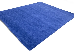 Solid Royal Blue Modern 8X10 Gabbeh Oriental Rug