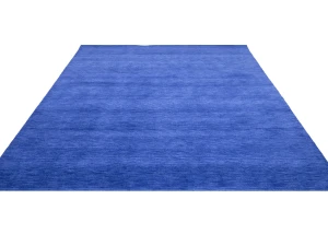 Solid Royal Blue Modern 8X10 Gabbeh Oriental Rug