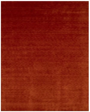 Orange Red Modern Solid 8X10 Gabbeh Oriental Rug