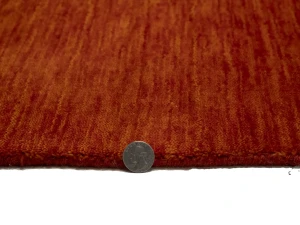 Orange Red Modern Solid 8X10 Gabbeh Oriental Rug