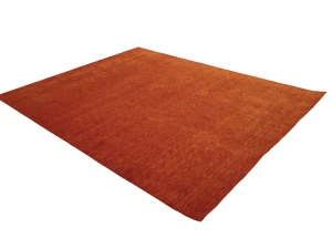 Orange Red Modern Solid 8X10 Gabbeh Oriental Rug