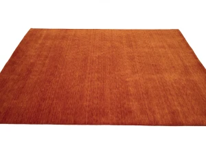 Orange Red Modern Solid 8X10 Gabbeh Oriental Rug