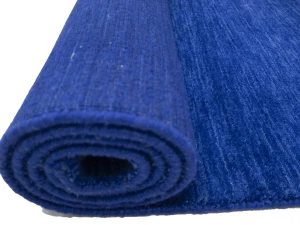 Solid Royal Blue Modern 9X12 Gabbeh Oriental Rug