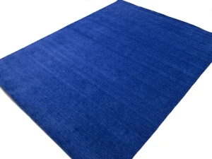 Solid Royal Blue Modern 9X12 Gabbeh Oriental Rug