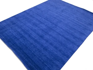 Solid Royal Blue Modern 9X12 Gabbeh Oriental Rug