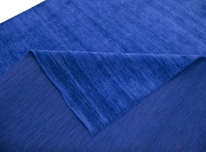Solid Royal Blue Modern 9X12 Gabbeh Oriental Rug