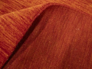 Orange Red Modern Solid 9X12 Gabbeh Oriental Rug