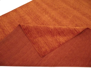 Orange Red Modern Solid 9X12 Gabbeh Oriental Rug