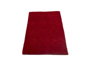 Cherry Red Solid Tribal Gabbeh Modern Rug in All Size