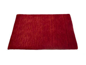 Cherry Red Solid Tribal Gabbeh Modern Rug in All Size