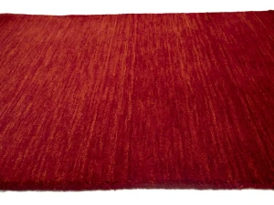 Cherry Red Solid Tribal Gabbeh Modern Rug in All Size