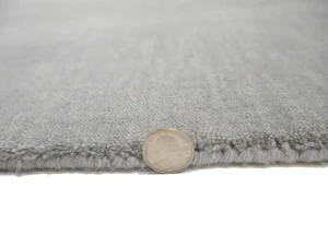 Gray Tribal Solid Gabbeh Modern Rug 2X3