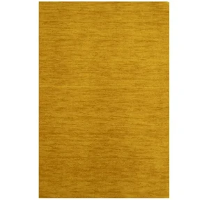 Golden Peach Solid Gabbeh Modern Rug in All Size