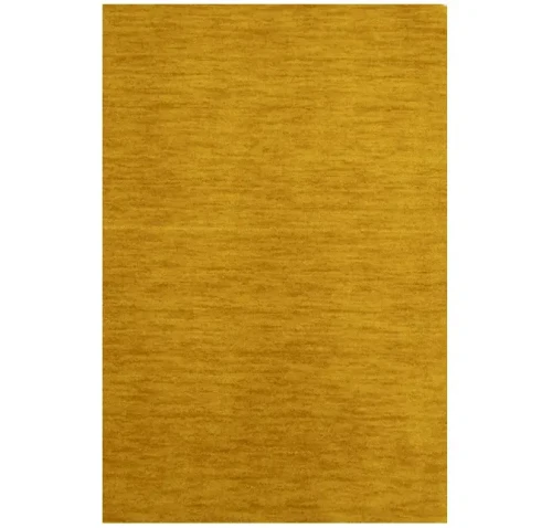 Golden Peach Solid Gabbeh Modern Rug in All Size