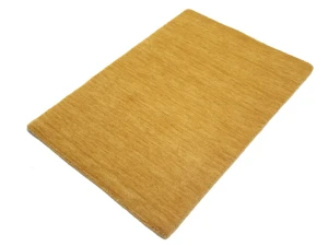 Golden Peach Solid Gabbeh Modern Rug in All Size