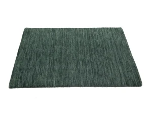 Dark Green Solid Gabbeh Modern Rug in All Size