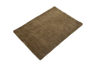 Brown Solid Gabbeh Modern Rug in All Size