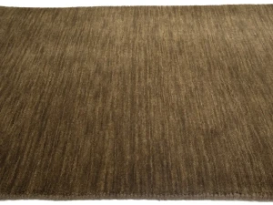 Brown Solid Gabbeh Modern Rug in All Size