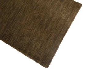 Brown Solid Gabbeh Modern Rug in All Size