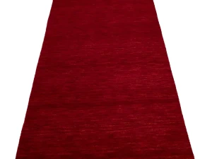 Red Modern Solid 3X8 Gabbeh Oriental Runner Rug