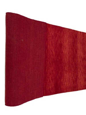 Red Modern Solid 3X8 Gabbeh Oriental Runner Rug