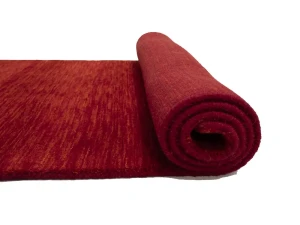 Red Modern Solid 3X8 Gabbeh Oriental Runner Rug
