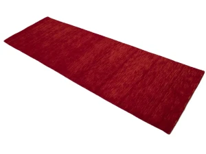 Red Modern Solid 3X8 Gabbeh Oriental Runner Rug