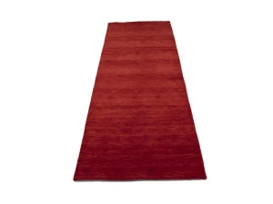Red Modern Solid 3X8 Gabbeh Oriental Runner Rug