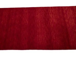 Red Modern Solid 3X8 Gabbeh Oriental Runner Rug