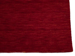 Red Modern Solid 3X8 Gabbeh Oriental Runner Rug