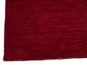 Red Modern Solid 3X8 Gabbeh Oriental Runner Rug