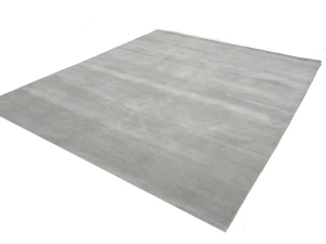 Gray Modern Solid 8X10 Gabbeh Oriental Rug