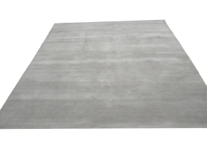 Gray Modern Solid 8X10 Gabbeh Oriental Rug