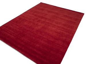 Red Modern Solid 9X12 Gabbeh Oriental Rug