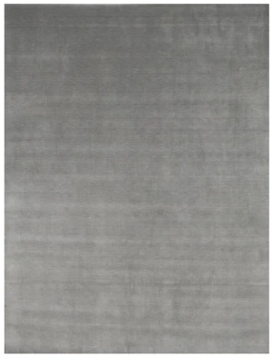 Gray Modern Solid 9X12 Gabbeh Oriental Rug