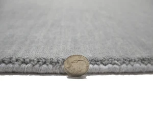 Gray Modern Solid 9X12 Gabbeh Oriental Rug