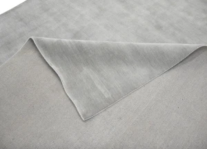 Gray Modern Solid 9X12 Gabbeh Oriental Rug