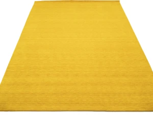 Marigold Modern Solid 9X12 Gabbeh Oriental Rug