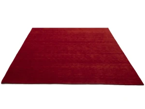 Red Modern Solid 8X8 Gabbeh Oriental Square Rug