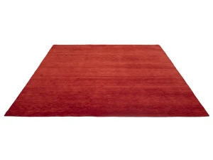 Red Modern Solid 8X8 Gabbeh Oriental Square Rug
