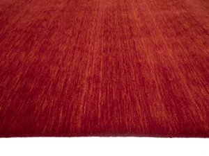 Red Modern Solid 8X8 Gabbeh Oriental Square Rug
