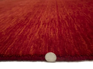 Red Modern Solid 8X8 Gabbeh Oriental Square Rug