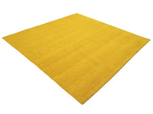 Marigold Modern Solid 8X8 Gabbeh Oriental Square Rug