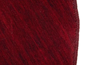Maroon Red Modern Solid 6X6 Gabbeh Oriental Round Rug