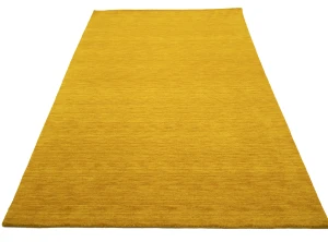 Marigold Modern Solid 5X8 Gabbeh Oriental Rug