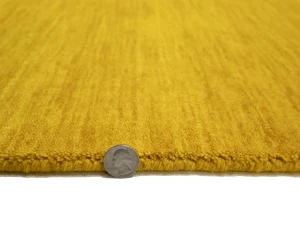 Marigold Modern Solid 5X8 Gabbeh Oriental Rug