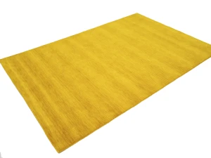 Marigold Modern Solid 5X8 Gabbeh Oriental Rug